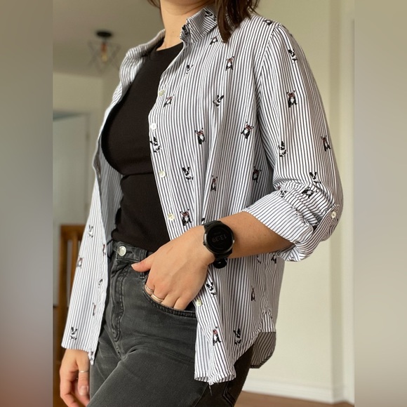 Blouse with french bullgods - Picture 2 of 6